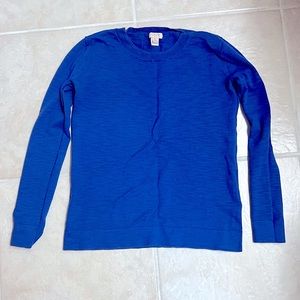 J. Cree Lightweight Blue Sweater